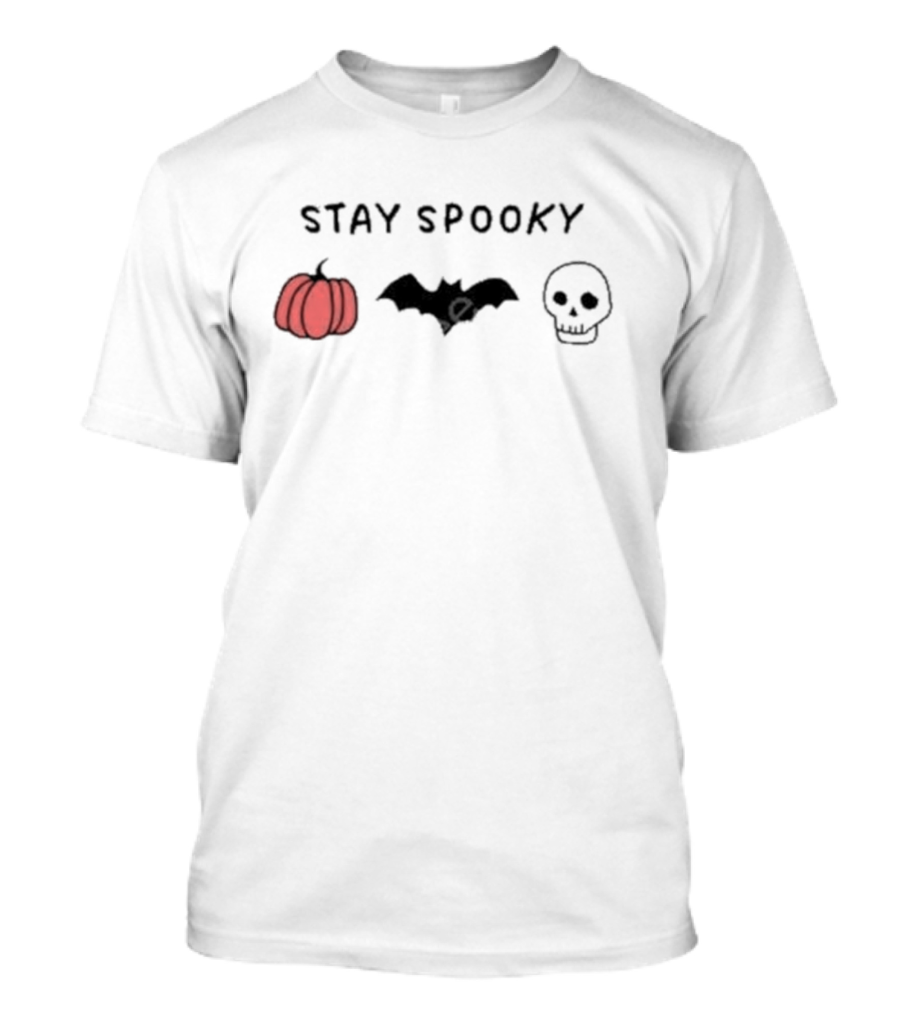 Halloween Stay Spooky Pumpkin Bat Skull T-Shirt