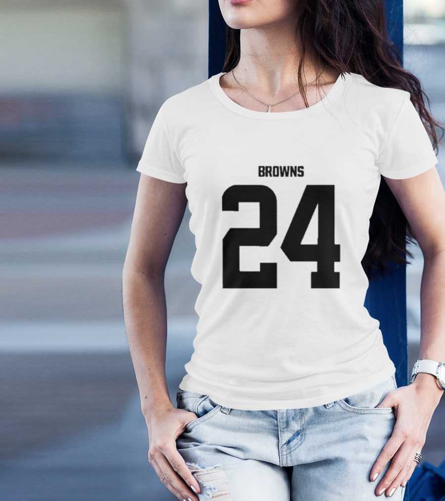 Cleveland Browns Kareem Hunt Nick Chubb Number 24 T-Shirt