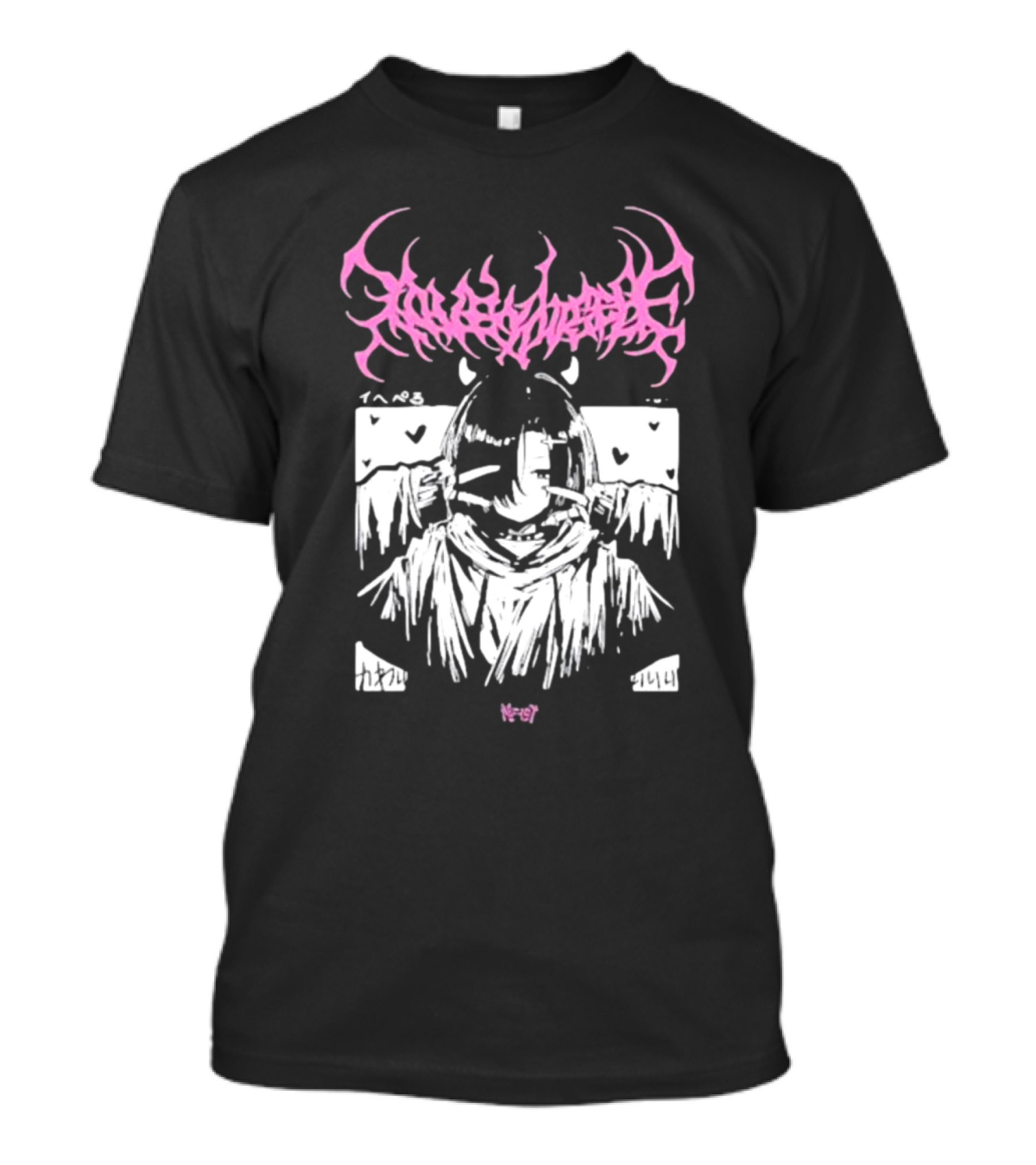 Loveyourself Gothic Anime Aesthetic Hearts T-Shirt