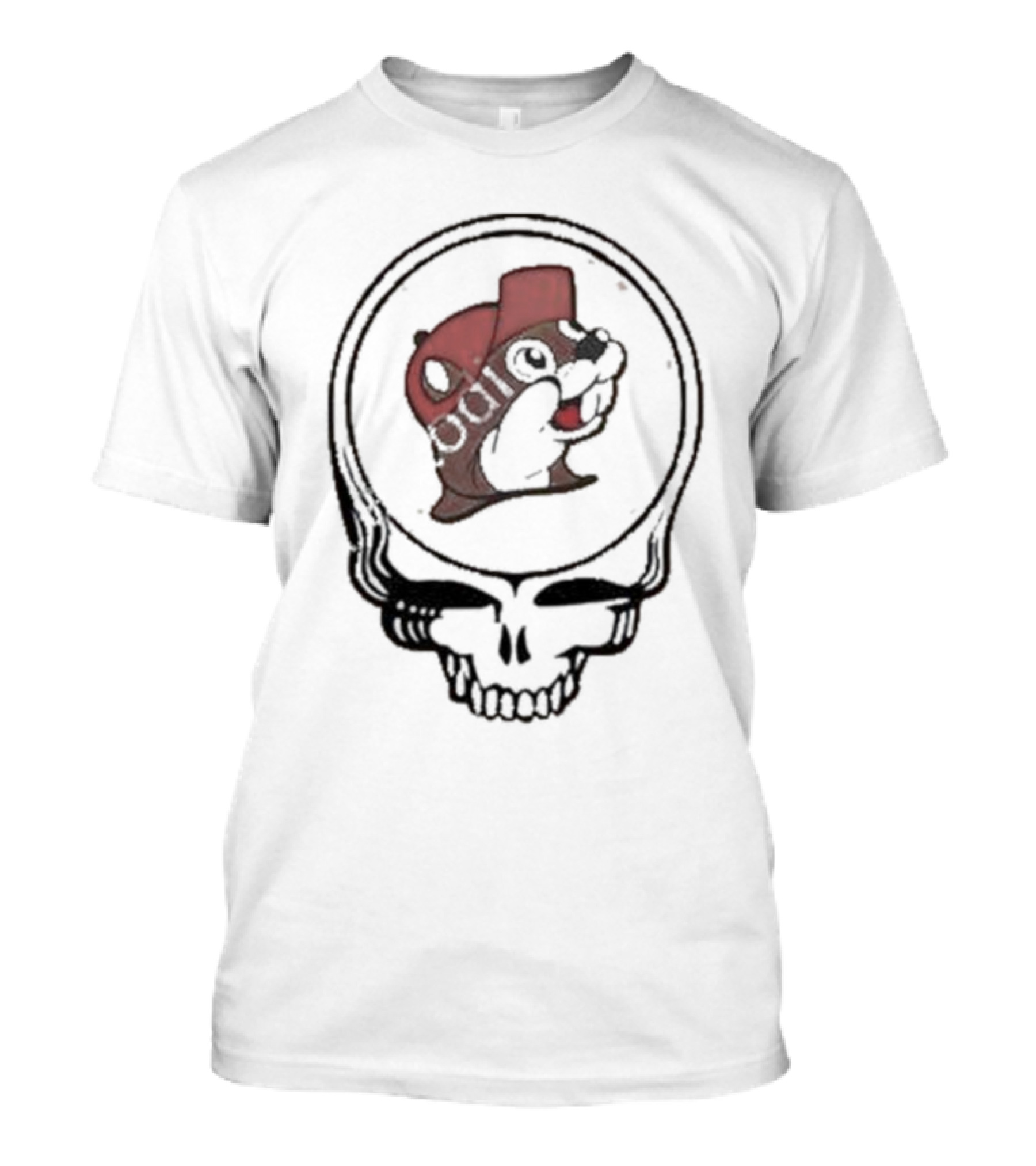 Buc-ee's Grateful Dead Skull Logo Fusion T-Shirt