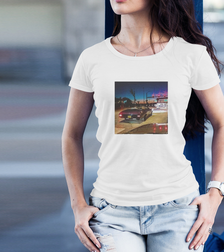 Intheclutch Bad Blood Taylor Night Drive Vintage Car Scene T-Shirt