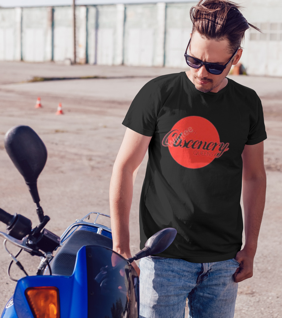 Enjoy Obscenery Queens Red Circle T-Shirt