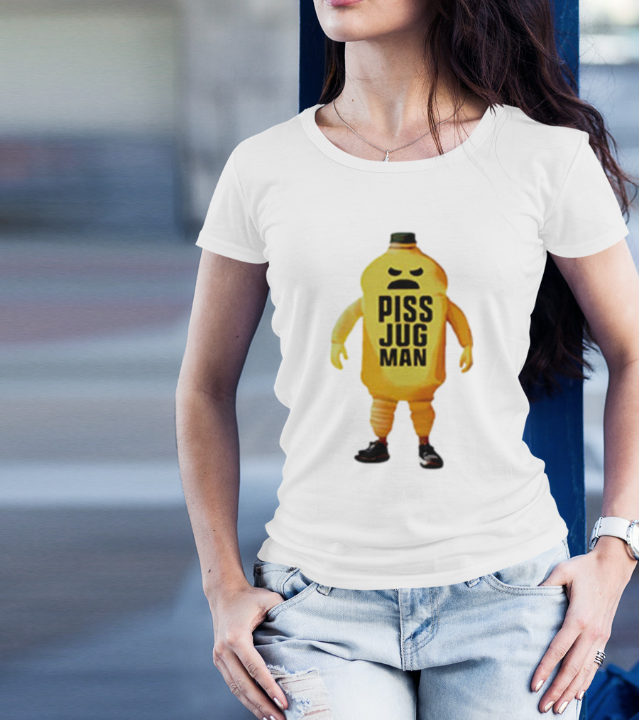 Piss Jug Man Mascot Character With Attitude And Sneakers T-Shirt