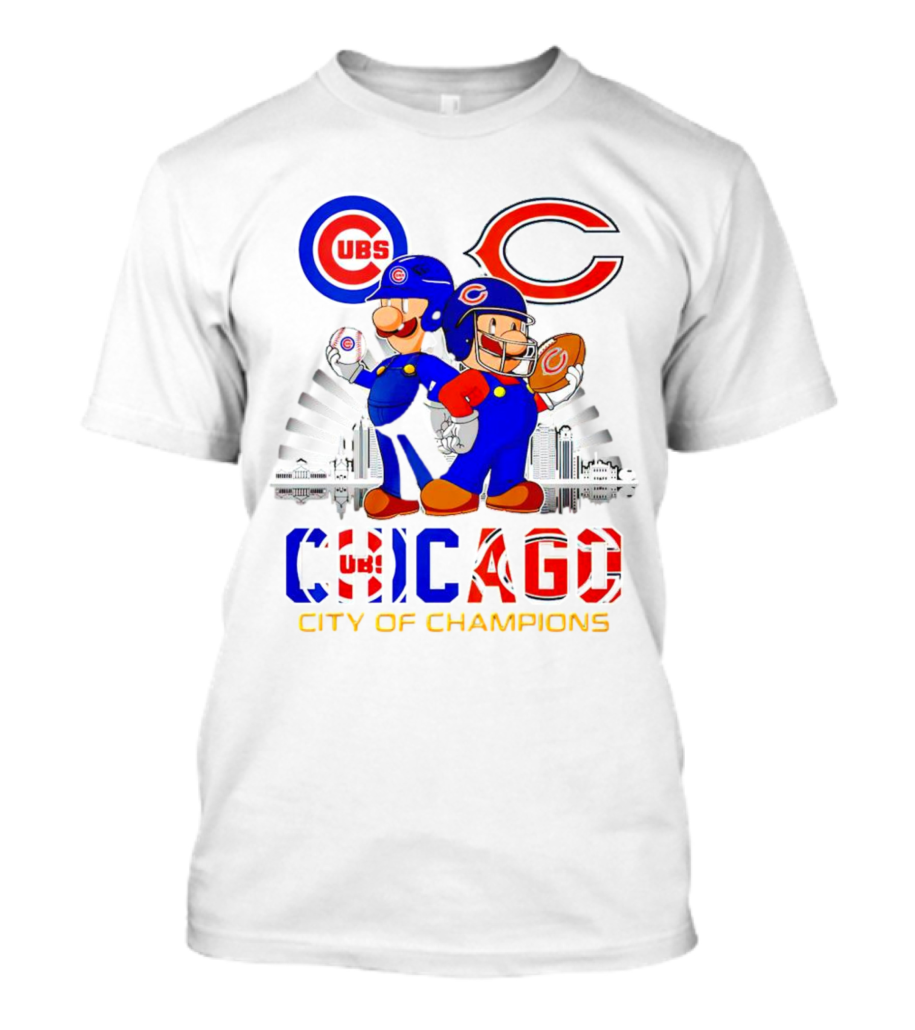 Cubs Bears Chicago City Of Champions T-Shirt