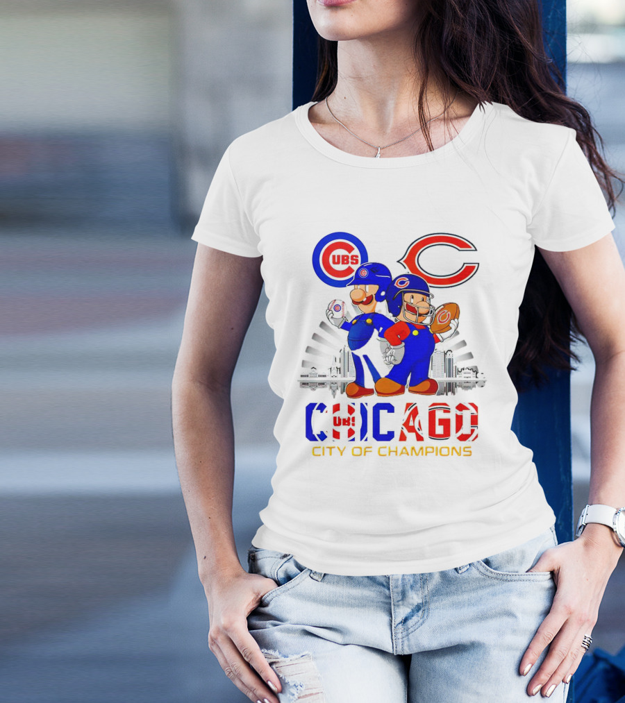 Cubs Bears Chicago City Of Champions T-Shirt