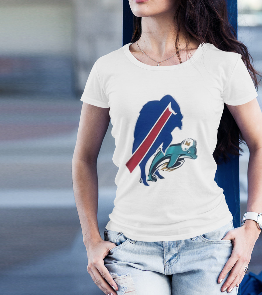 Buffalo Bills Doggy Miami Dolphins T-Shirt