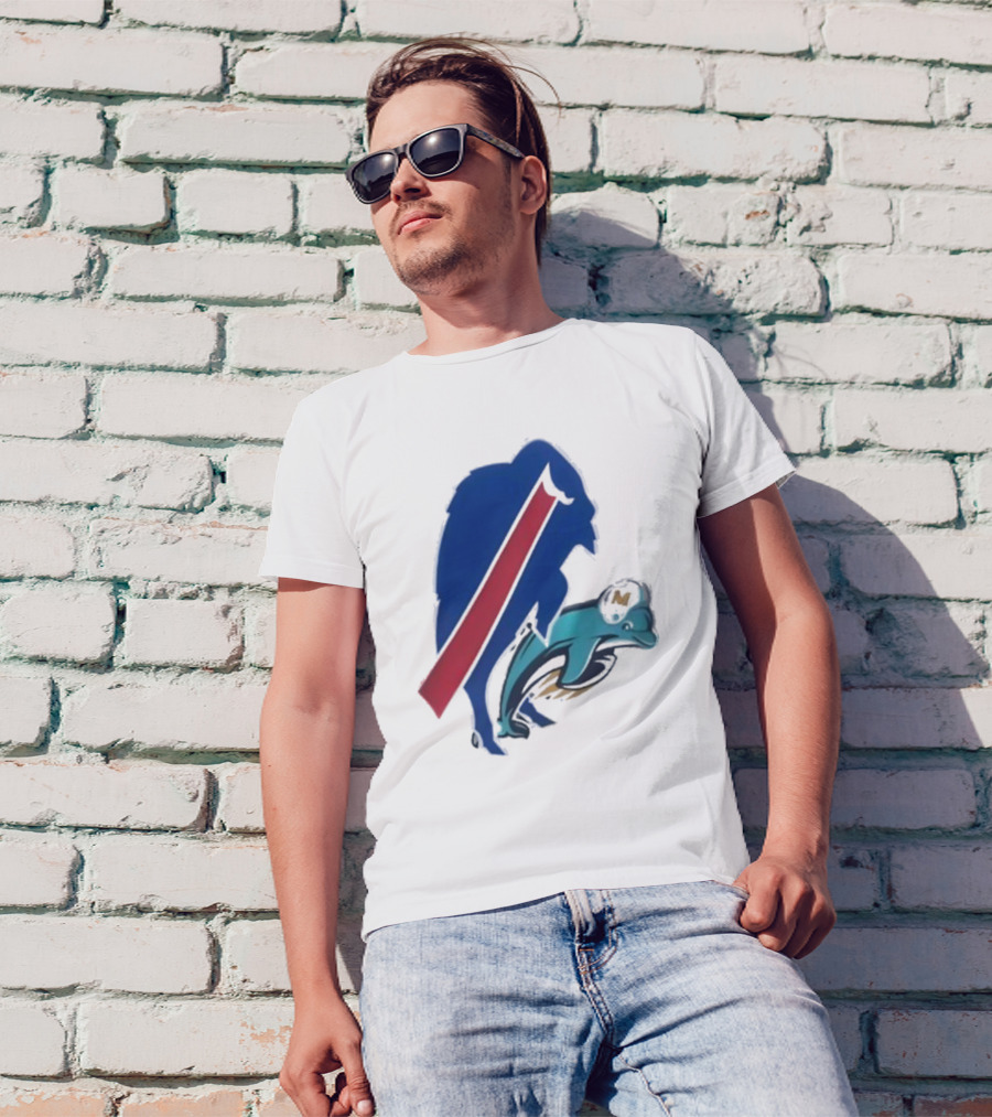 Buffalo Bills Doggy Miami Dolphins T-Shirt