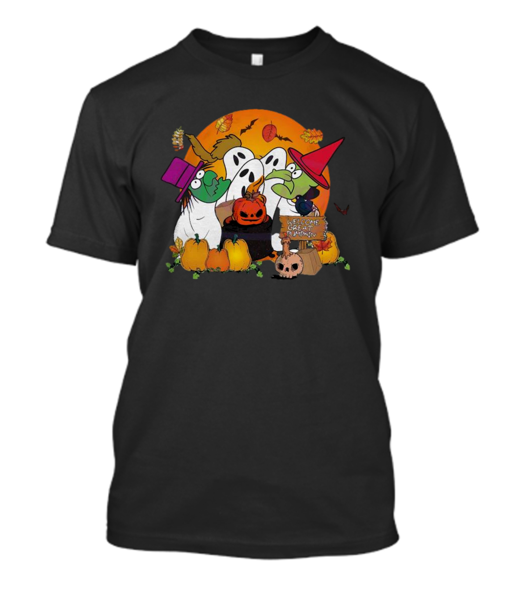 Welcome Great Pumpkin Halloween Ghosts And Pumpkins Charlie Brown I Got A Rock T-Shirt