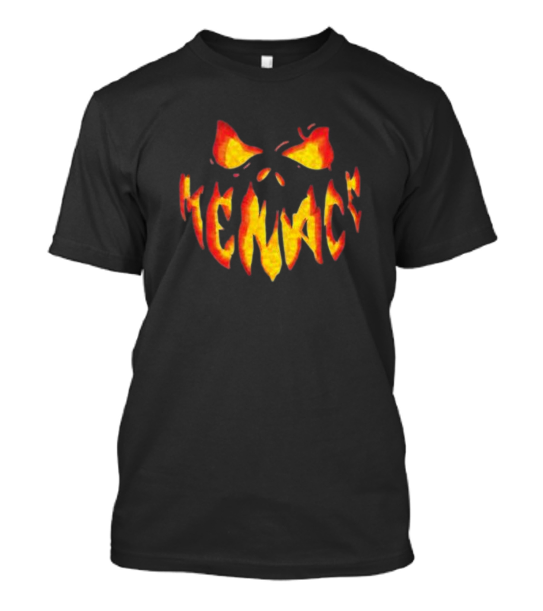 Menace Halloween Pumpkin Face T-Shirt