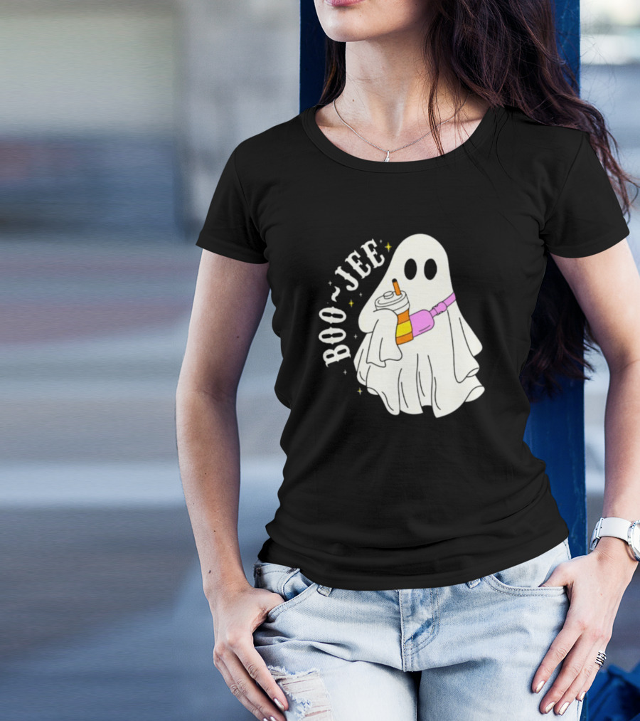Boo Jee Ghost Cute Funny Halloween Ghost Boo-Jee T-Shirt