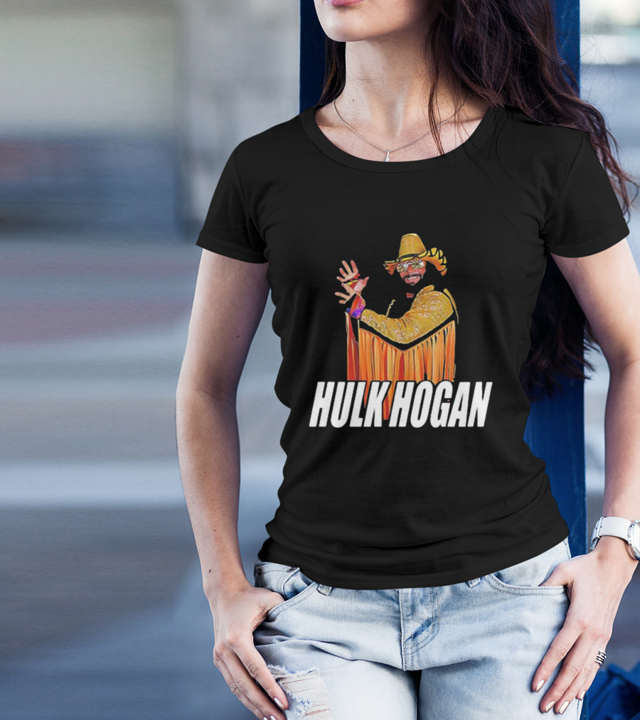 Macho Hulk Hogan Retro Style Wrestler Costume T-Shirt