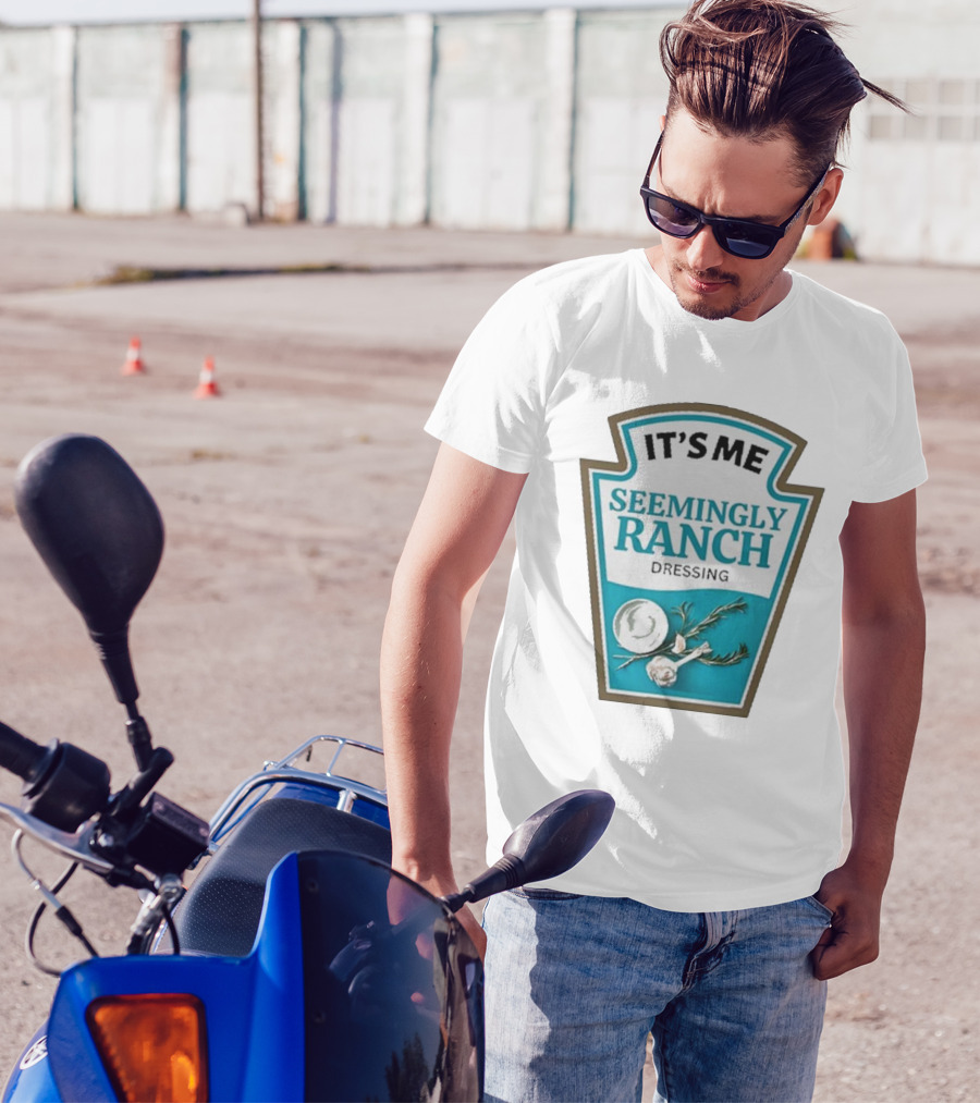 IT'S ME SEEMINGLY RANCH DRESSING Garlic Rosemary Badge T-Shirt