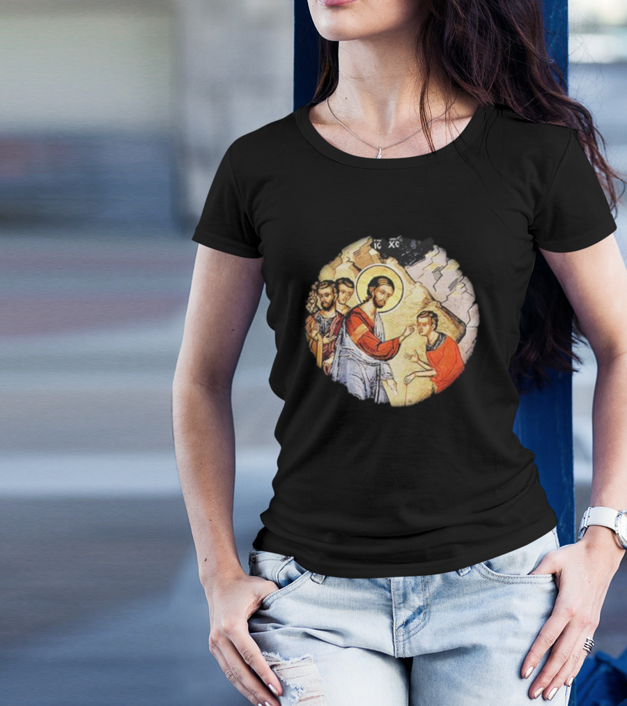 IC XC Jesus Byzantine Icon Healing Scene T-Shirt