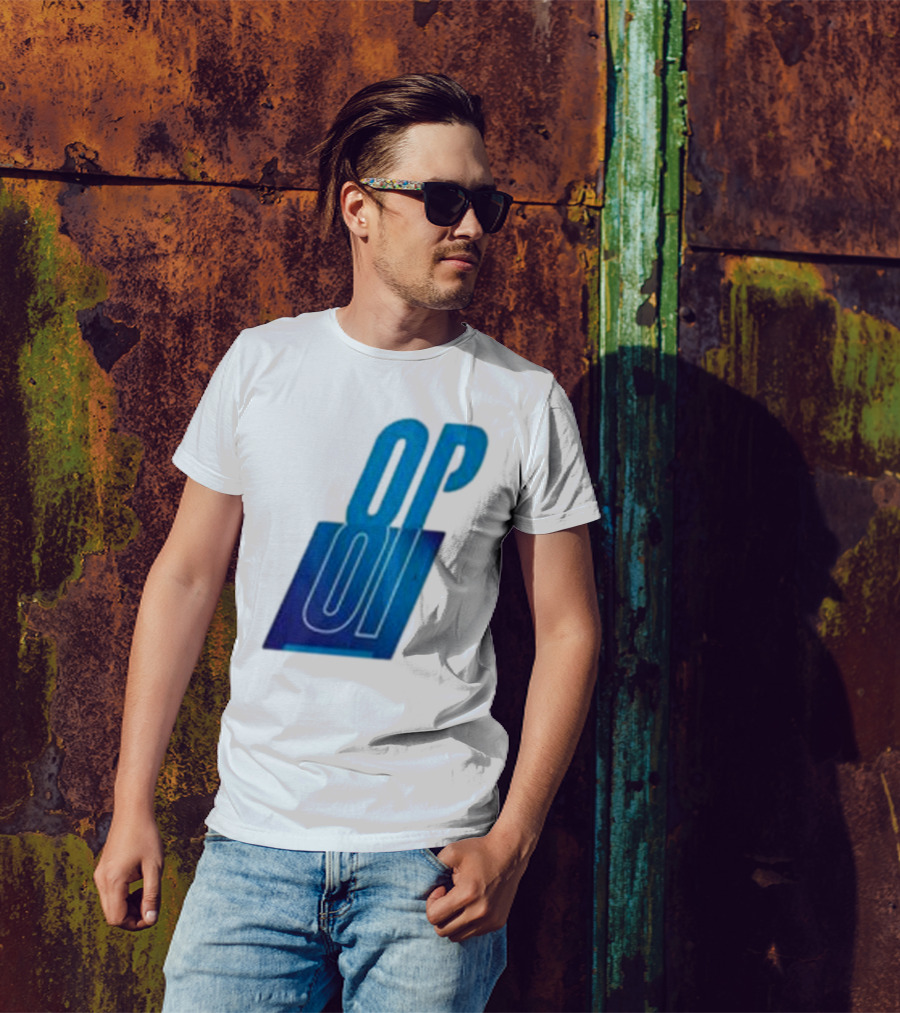 Oscar Piastri OP Blue Logo Motif T-Shirt