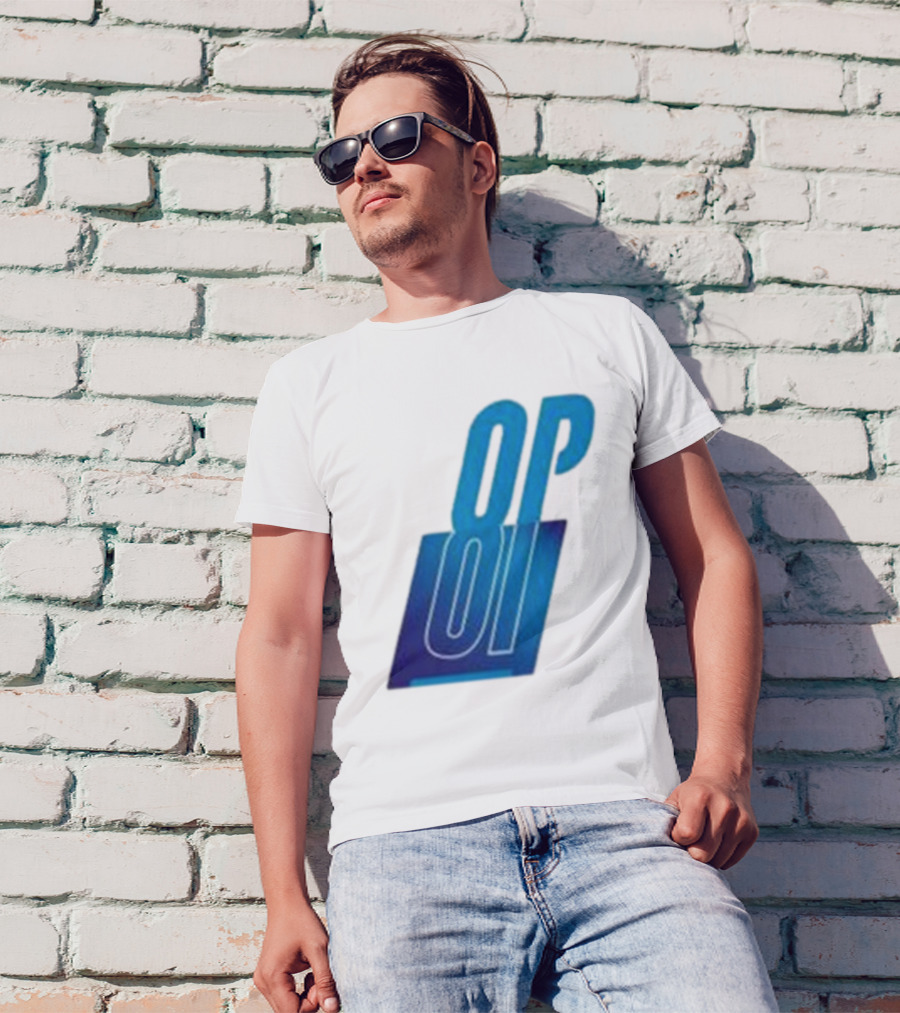 Oscar Piastri OP Blue Logo Motif T-Shirt