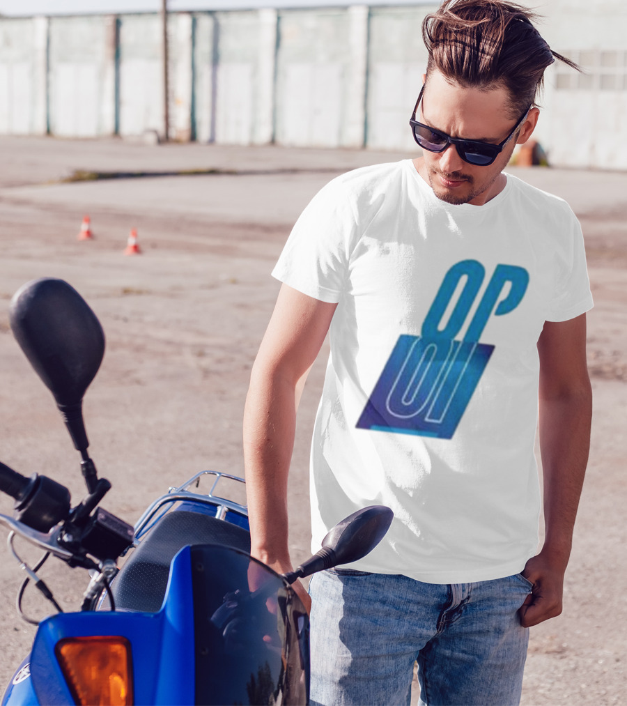 Oscar Piastri OP Blue Logo Motif T-Shirt