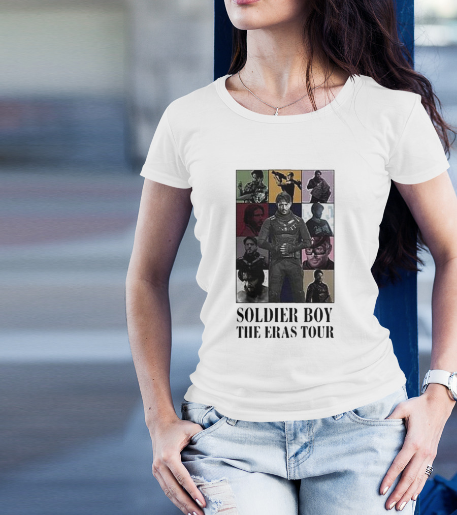 Soldier Boy The Eras Tour Multicolor Collage T-Shirt