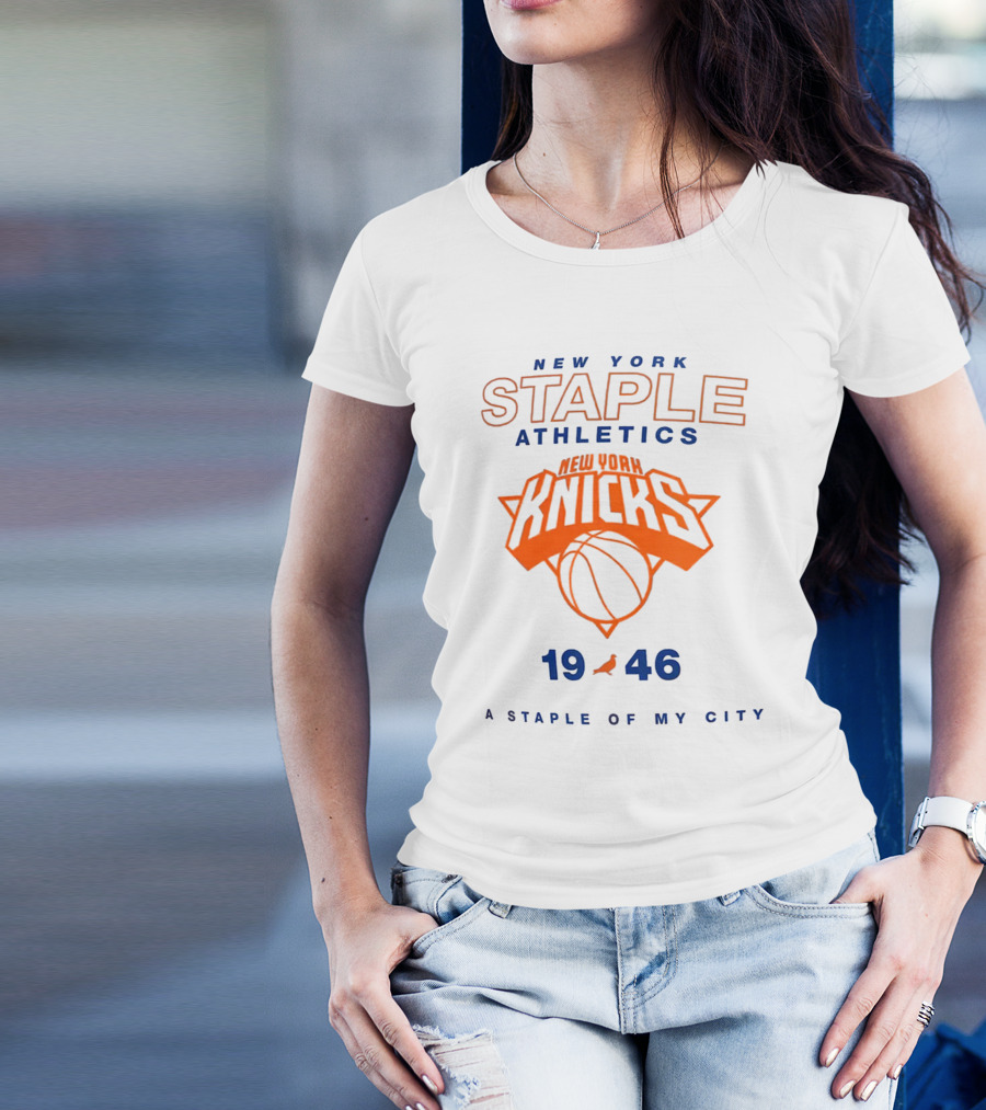 New York Knicks Staple Athletics 1946 A Staple Of My City T-Shirt