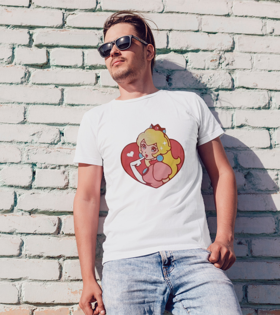 Princess Peach Heart T-Shirt