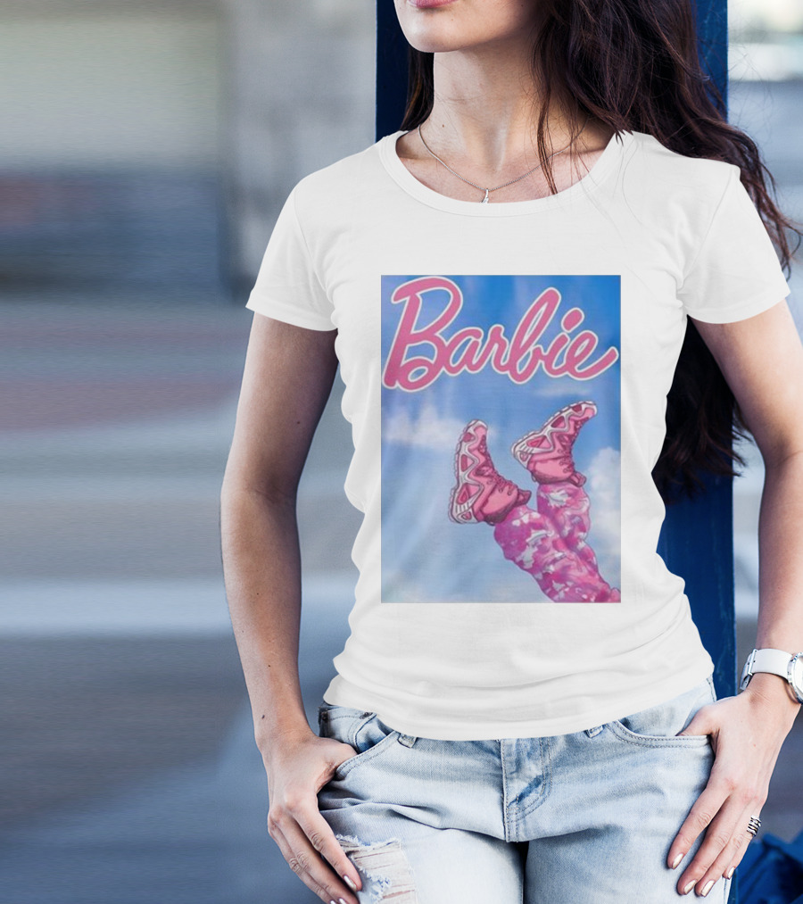Nafo Trinzu Blgr Lowa Barbie Pink Shoes Sky Background T-Shirt