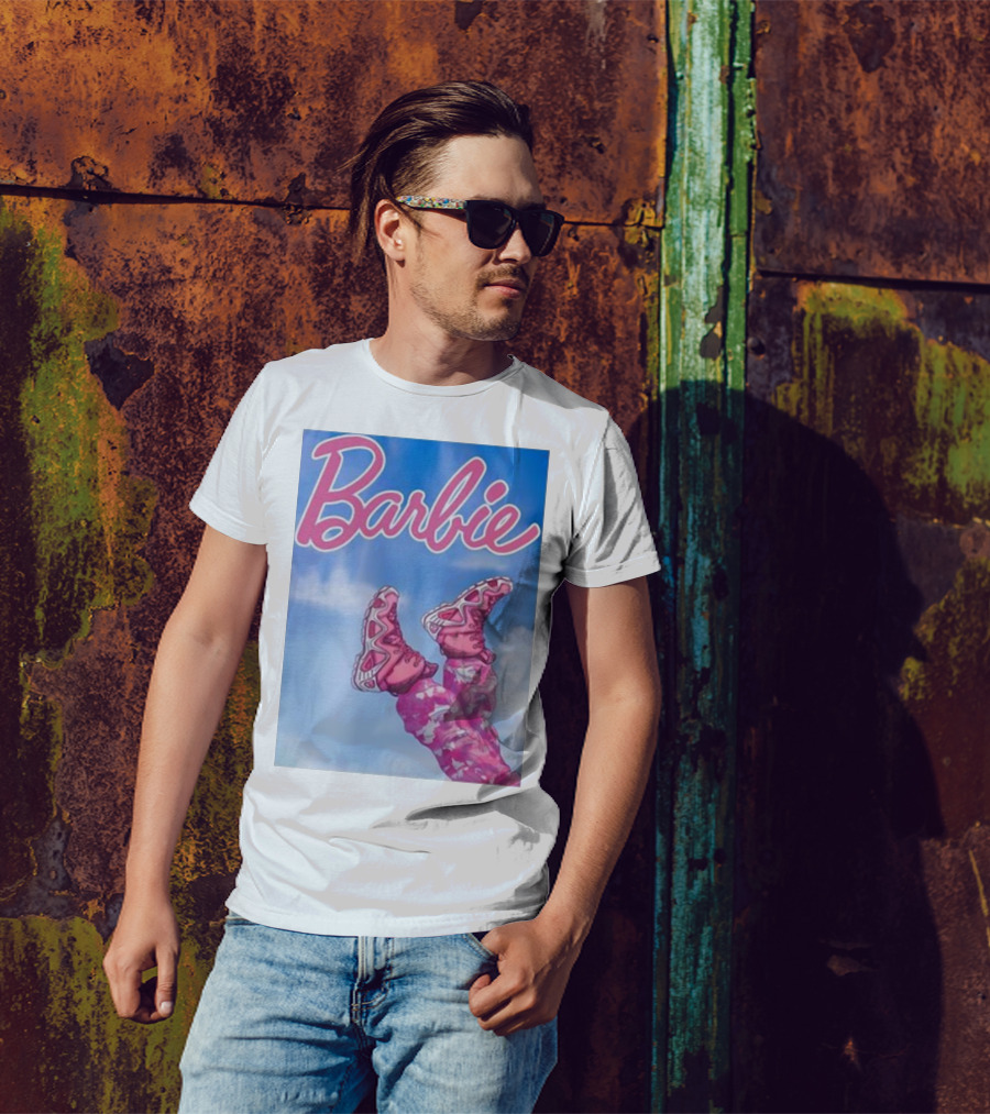 Nafo Trinzu Blgr Lowa Barbie Pink Shoes Sky Background T-Shirt