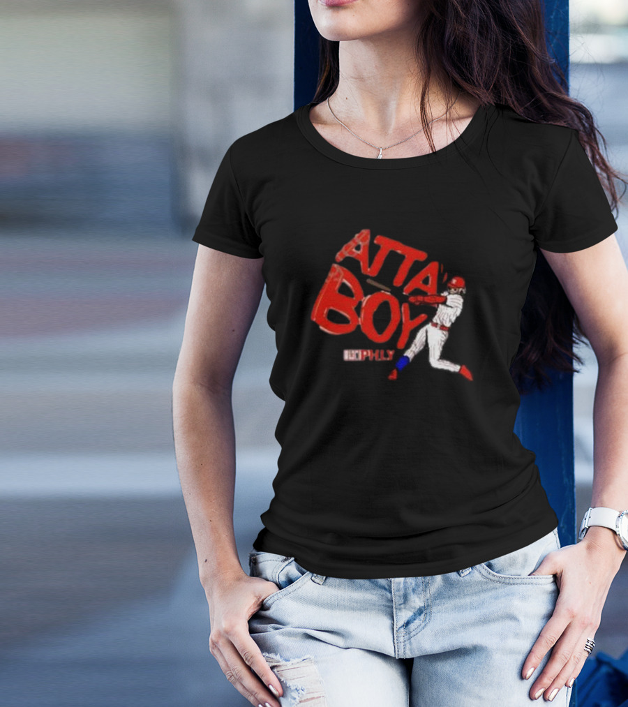 Phlylocker Atta Boy Baseball Phly Red White Player T-Shirt
