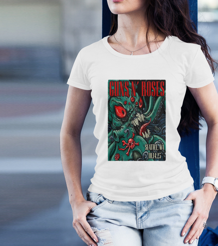 Guns N Roses Seattle WA 10.14.23 Monster T-Shirt