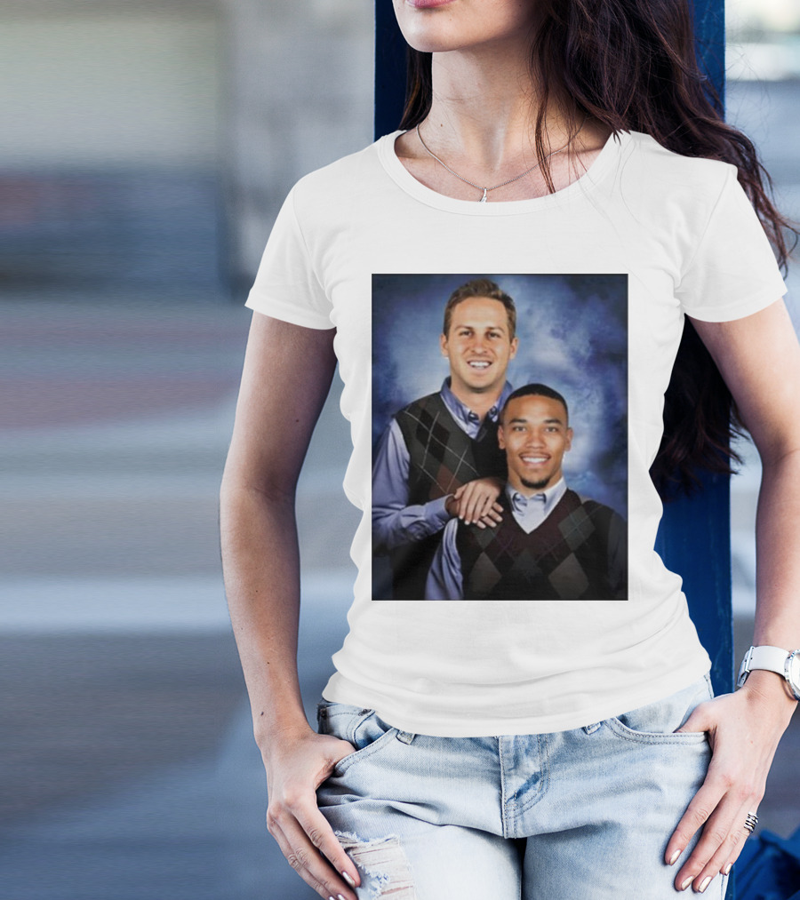 The Goff And Amon-Ra Step Brothers Portrait T-Shirt