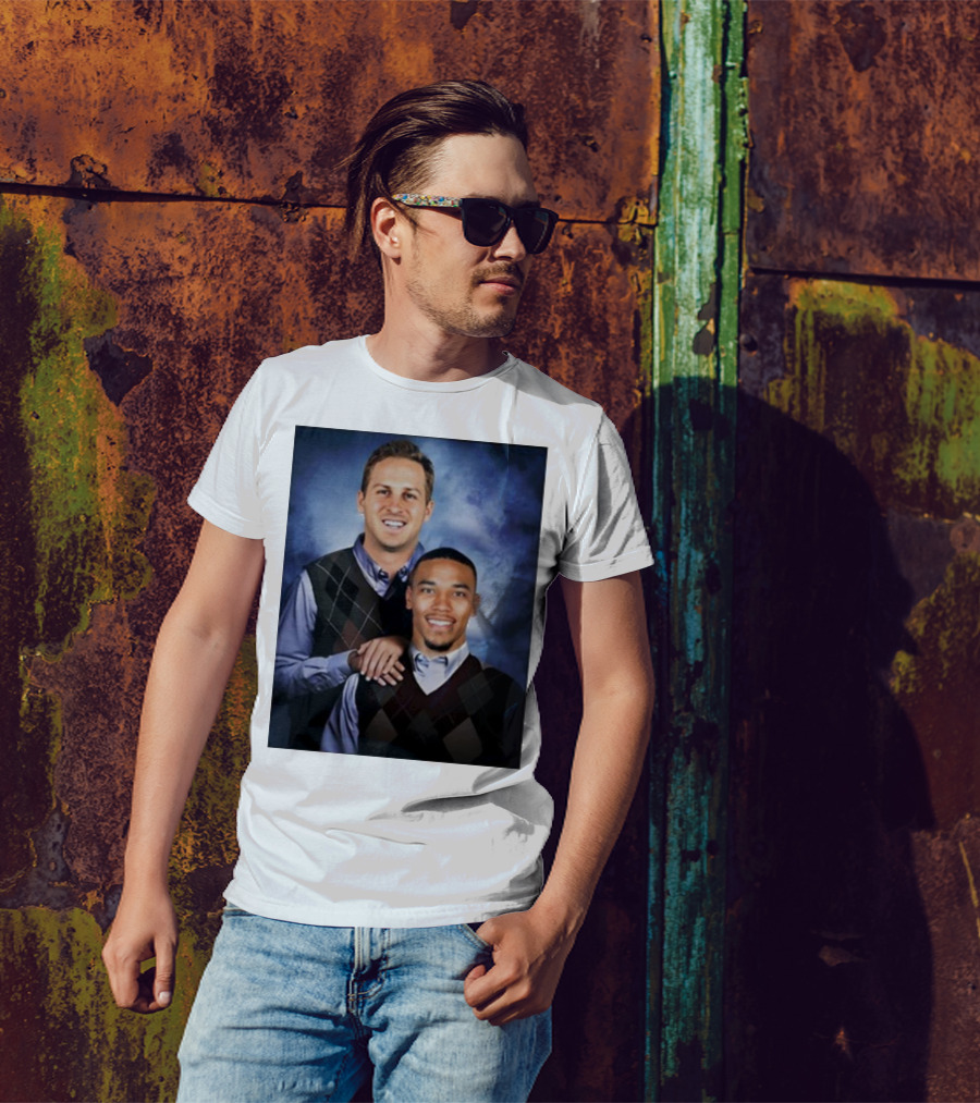 The Goff And Amon-Ra Step Brothers Portrait T-Shirt