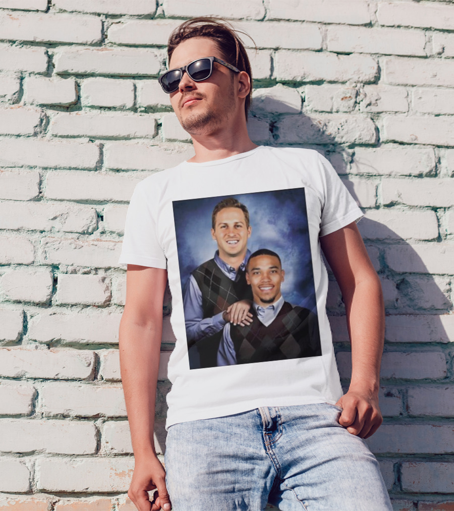 The Goff And Amon-Ra Step Brothers Portrait T-Shirt