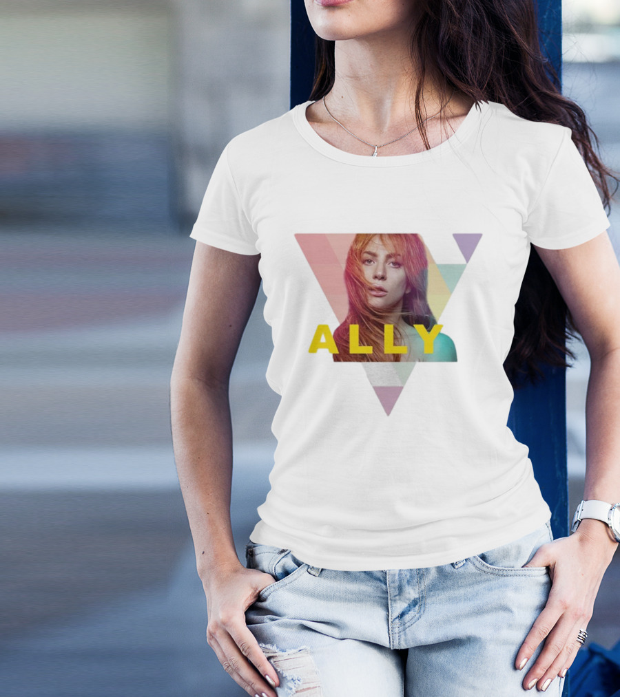 Lady Gaga Ally Pop Merch Triangular T-Shirt