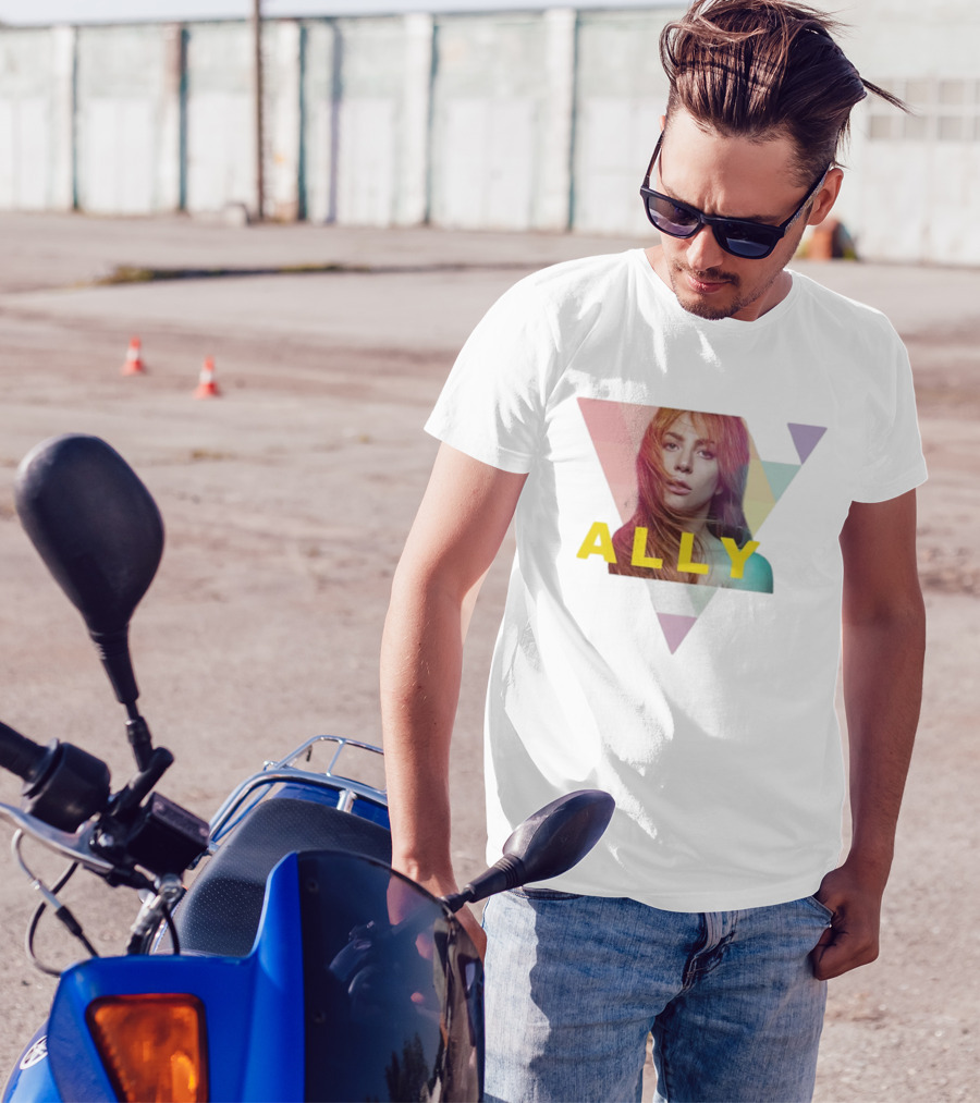 Lady Gaga Ally Pop Merch Triangular T-Shirt