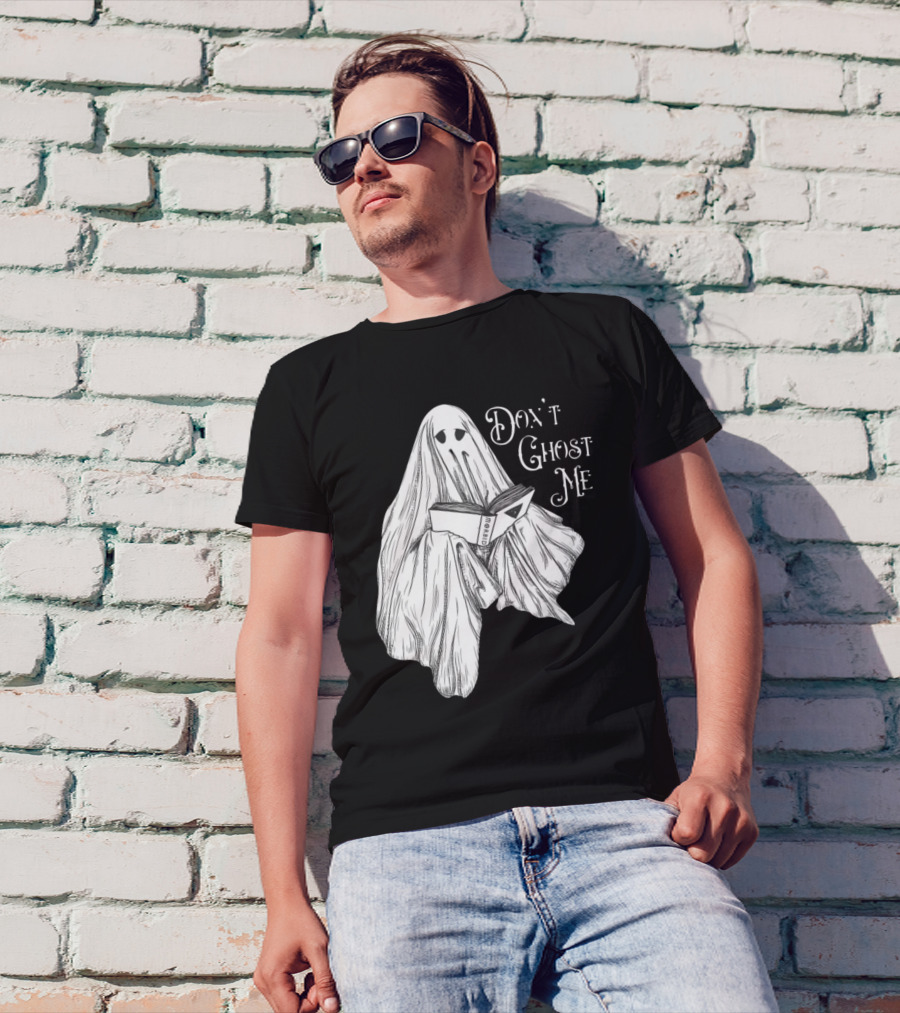 Morbid Don't Ghost Me Halloween Ghost Reading Book T-Shirt