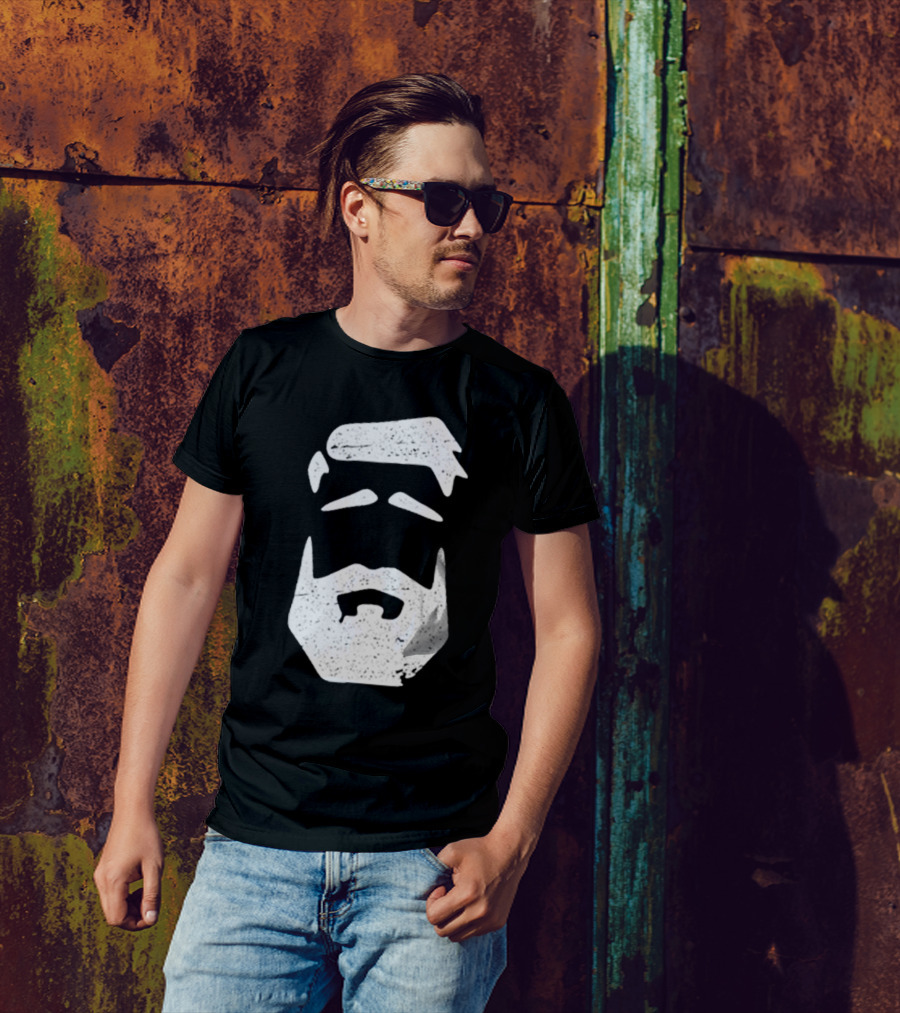 Better Man Beard Textured Face T-Shirt