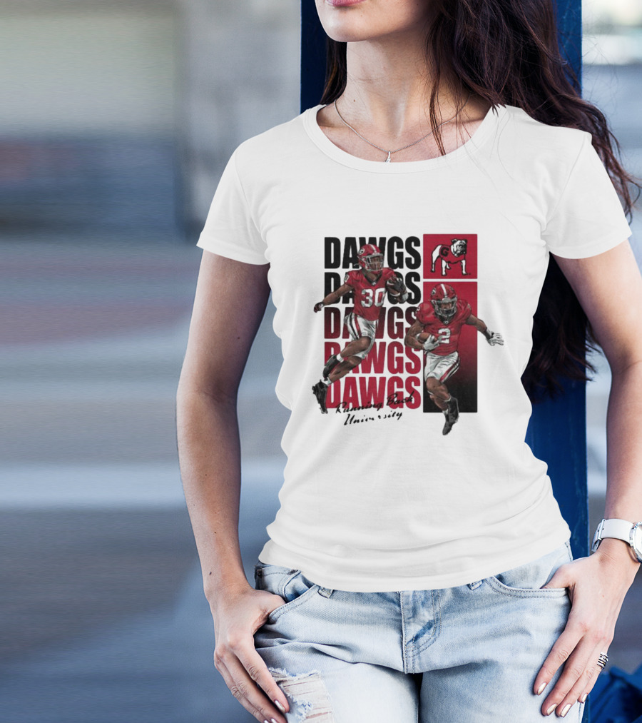 Dawgs Kendall Milton Daijun Edwards RBU Dawgs Football T-Shirt