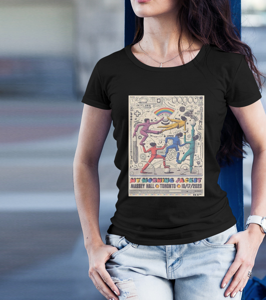 My Morning Jacket Tour 10/17/2023 At Massey Hall Toronto Rainbow Dance T-Shirt