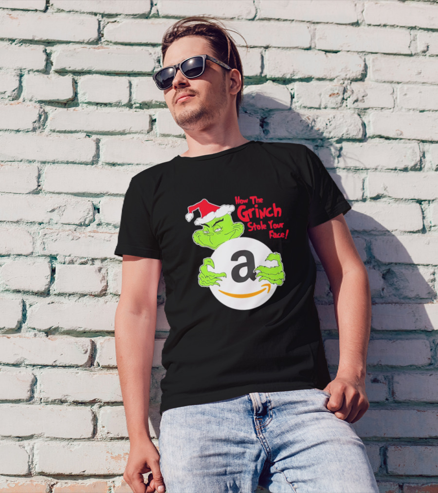 How The Grinch Stole Your Face Amazon Christmas T-Shirt