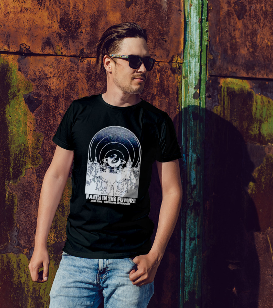 Faith In The Future Ziggo Dome Amsterdam Netherlands Planetary Skyline Tour T-Shirt