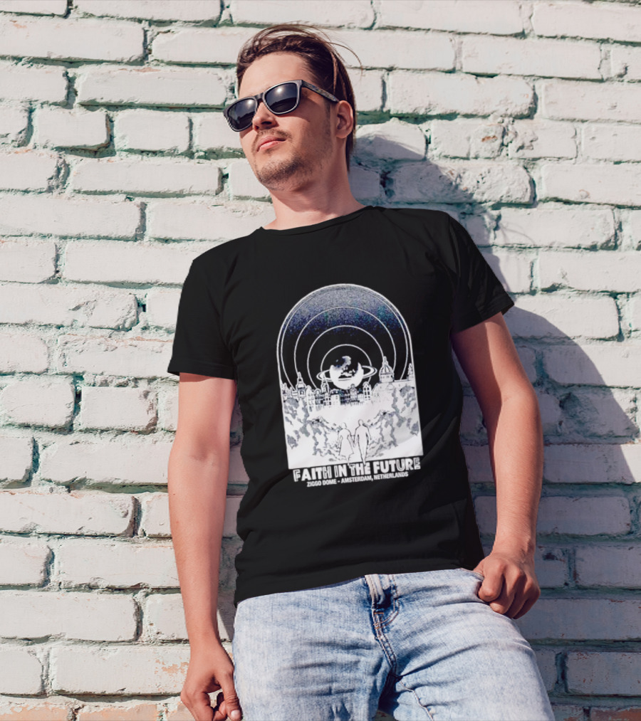 Faith In The Future Ziggo Dome Amsterdam Netherlands Planetary Skyline Tour T-Shirt
