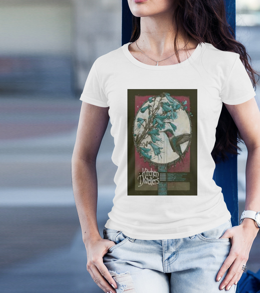 Kitchen Dwellers October 14 Burlington VT Nectar's Banjo Hummingbird T-Shirt