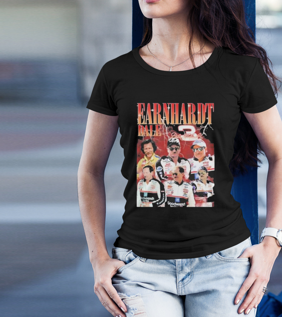 Earnhardt Dale 3 Goodwrench Racing Legend Bootleg Rap T-Shirt