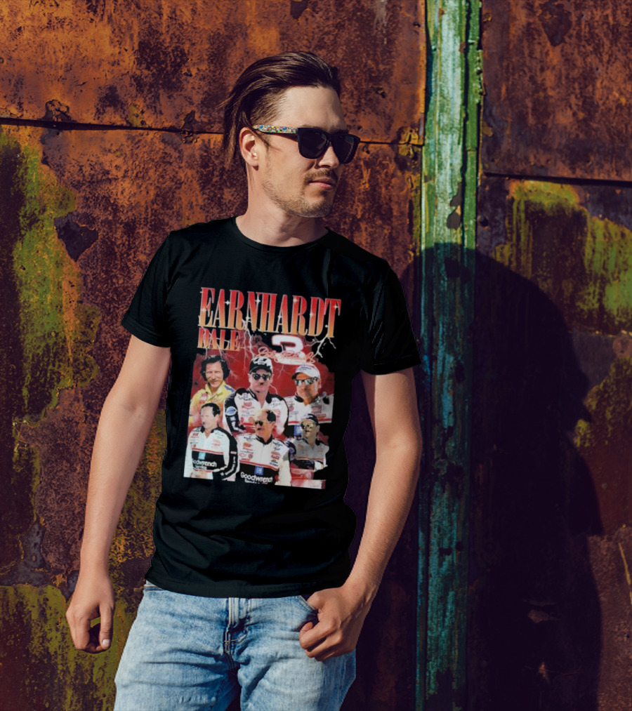Earnhardt Dale 3 Goodwrench Racing Legend Bootleg Rap T-Shirt