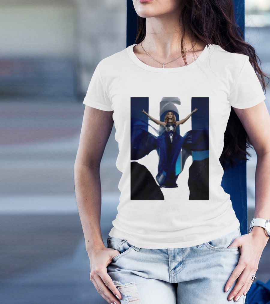 Kylie Minogue Aphrodite Blue Gown Iconic Pose T-Shirt