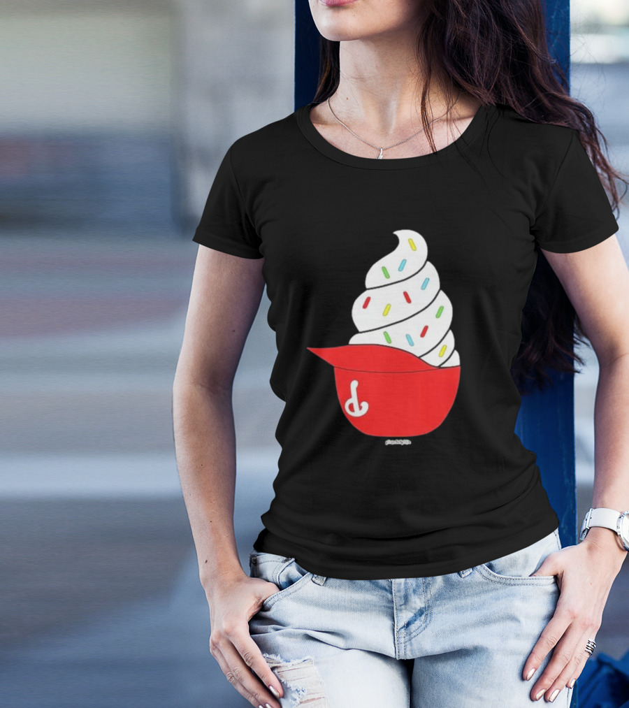 Phillies Ice Cream Helmet Swirl With Sprinkles T-Shirt