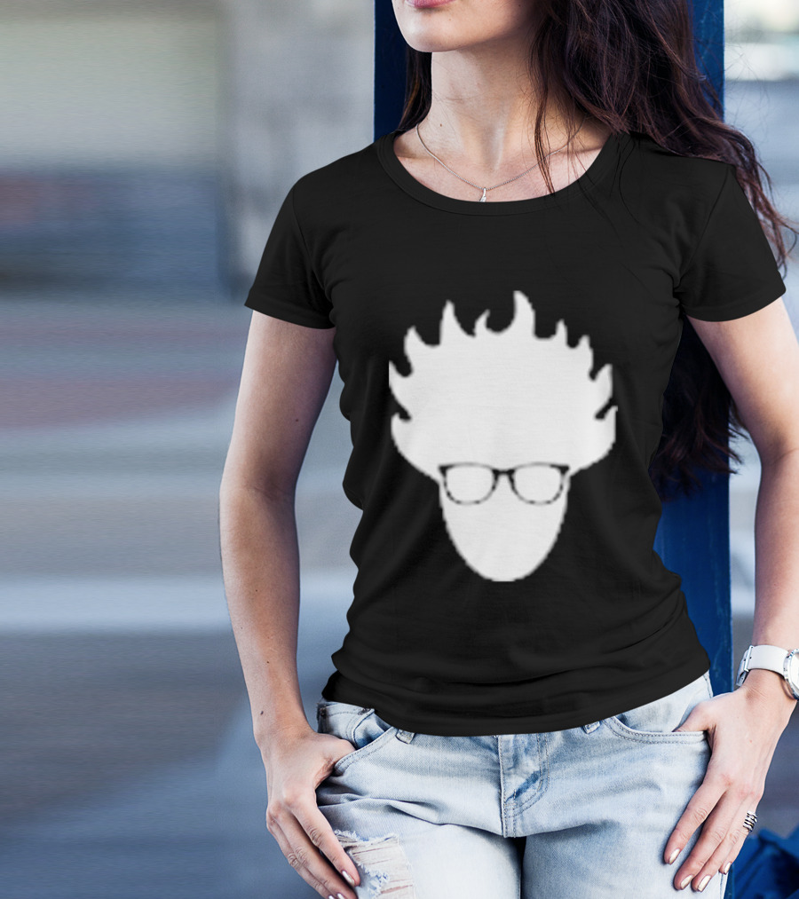 Viva Fro Iconic Glasses Silhouette Left Chest T-Shirt