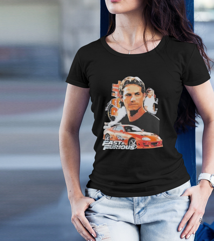 Fast And Furious Paul Walker Toyota Supra T-Shirt