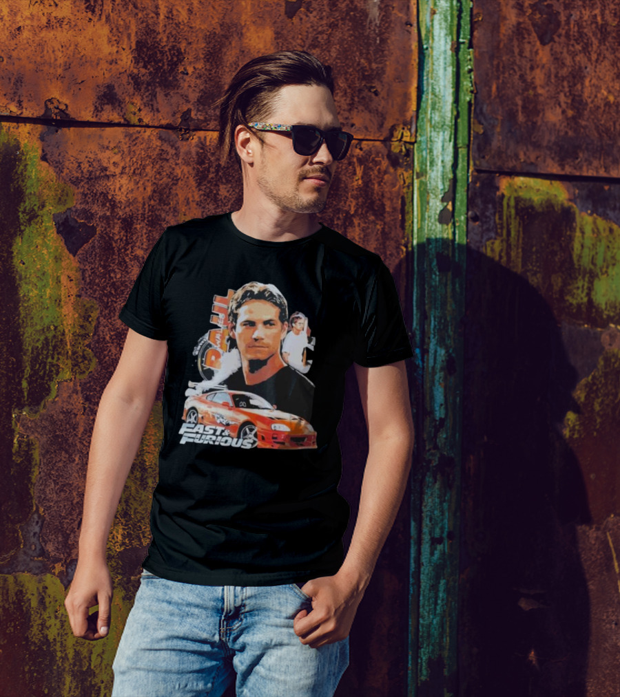 Fast And Furious Paul Walker Toyota Supra T-Shirt