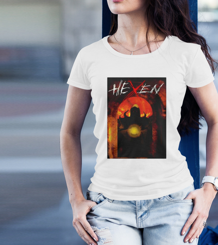 Hexen Video Game Cover Art With Demonic Figure And Glowing Orb T-Shirt