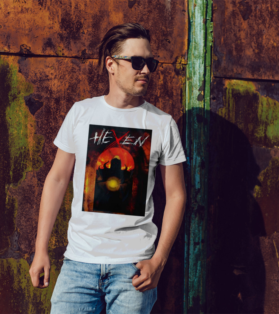 Hexen Video Game Cover Art With Demonic Figure And Glowing Orb T-Shirt