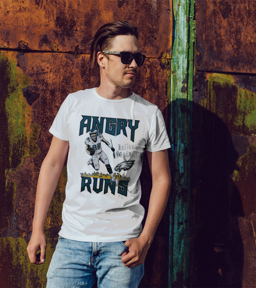 Angry Runs Dallas Goedert Eagles NFLPA Network 88 T-Shirt